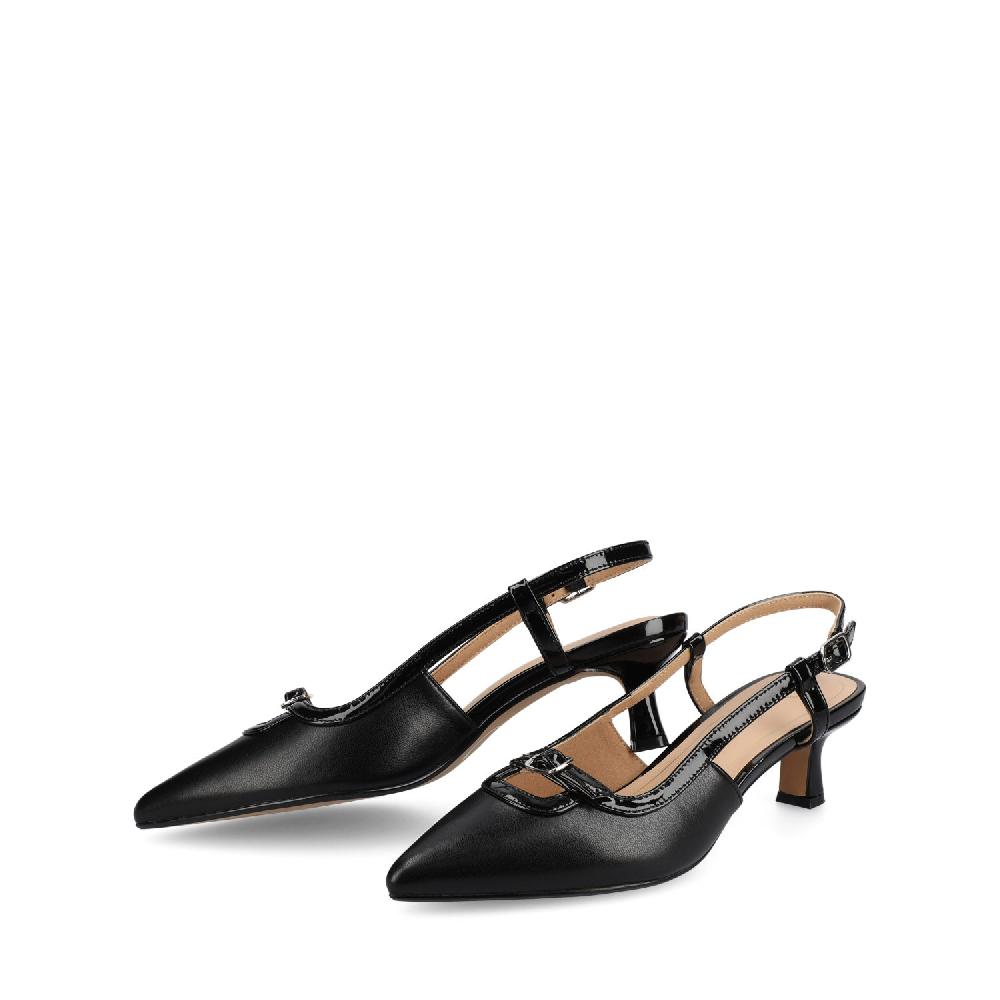 Journee Collection PADMA KITTEN HEELS IN WIDE Nude Patent