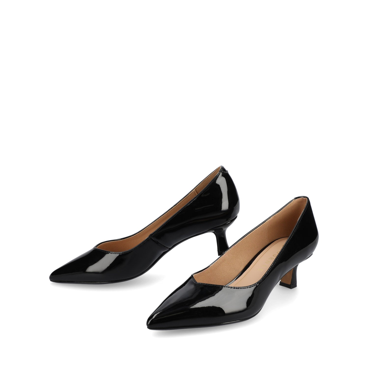 Journee Collection PAMMIE KITTEN HEELS IN PATENT Tan Patent