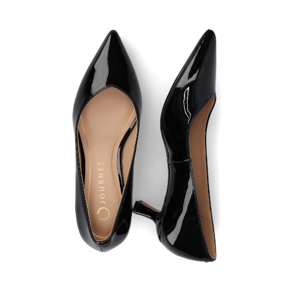 Journee Collection PAMMIE KITTEN HEELS IN PATENT Tan Patent