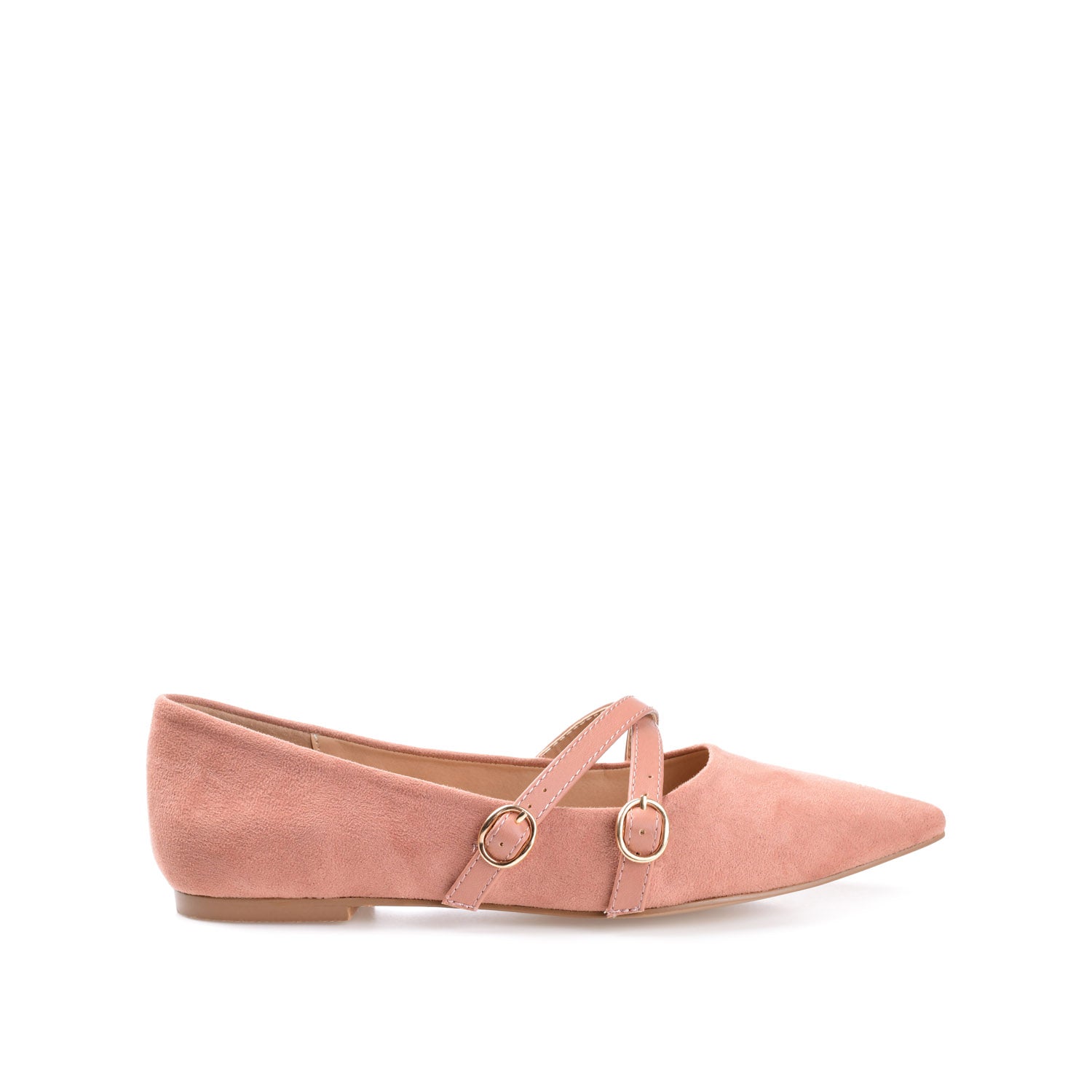 journee collection PATRICIA BALLET FLATS IN WIDE Blush