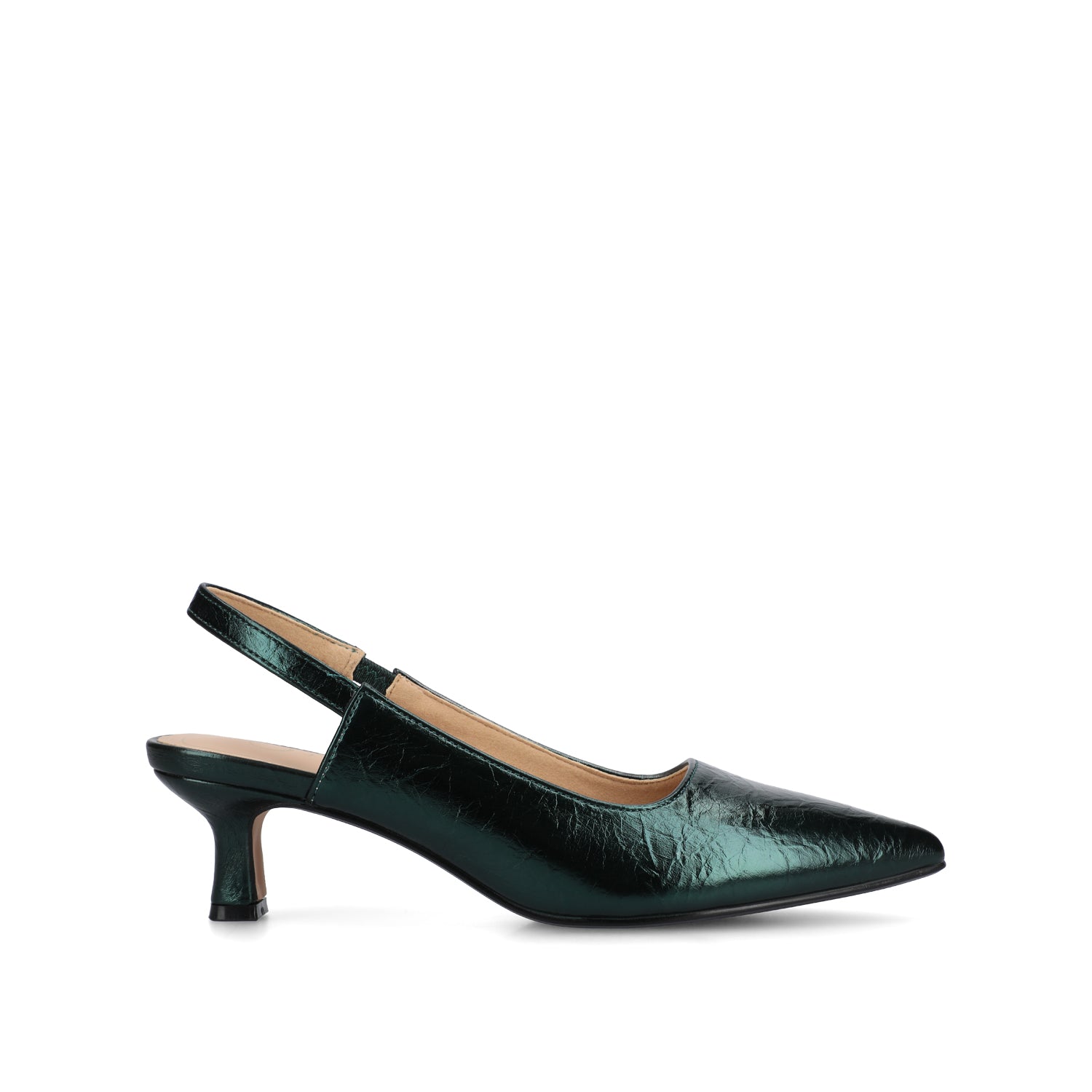 journee collection PAULINA SLING BACK PUMPS IN WIDE Leopard