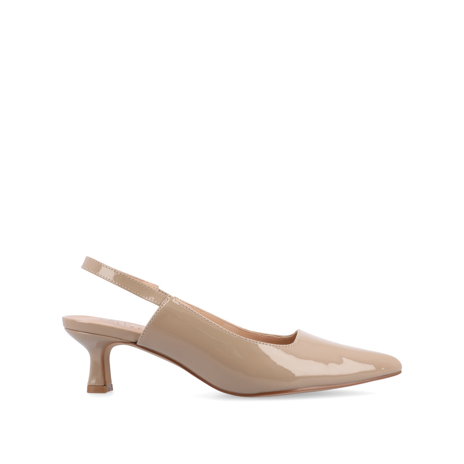 journee collection PAULINA STATEMENT KITTEN HEELS IN WIDE Patent Taupe