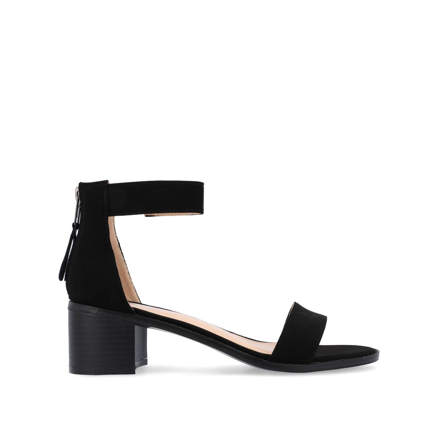 journee collection PERCY STRAPPY HEELS IN VEGAN LEATHER Black