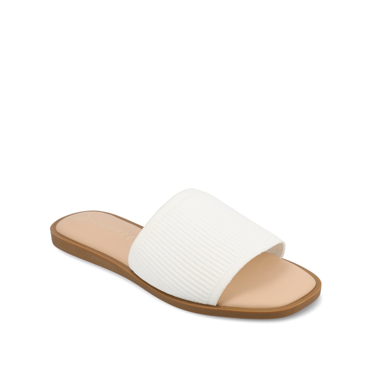 Journee Collection PRISILLA SLIDE SANDALS IN STATEMENT Blush