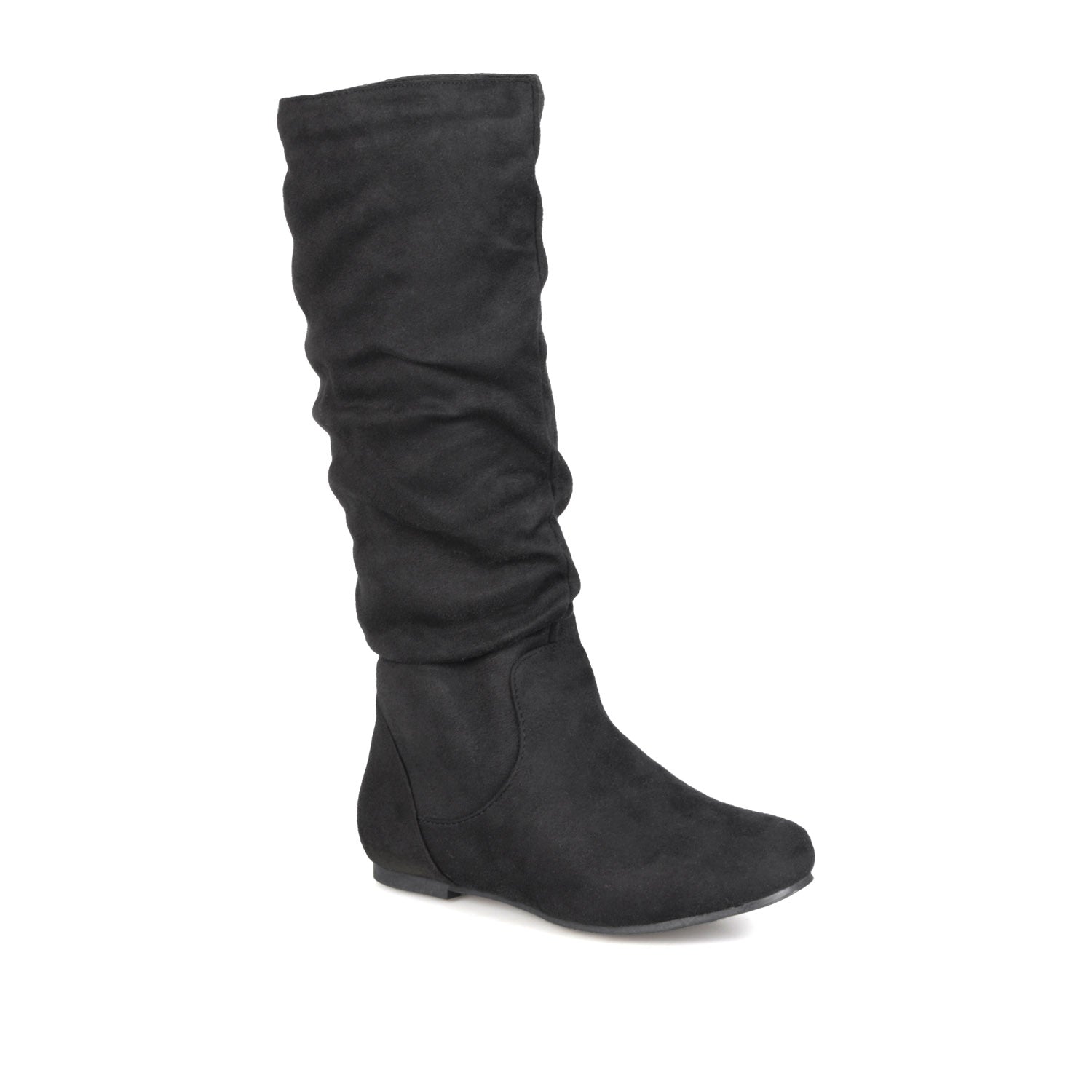 Journee Collection REBECCA KNEE HIGH BOOTS IN FAUX SUEDE Grey