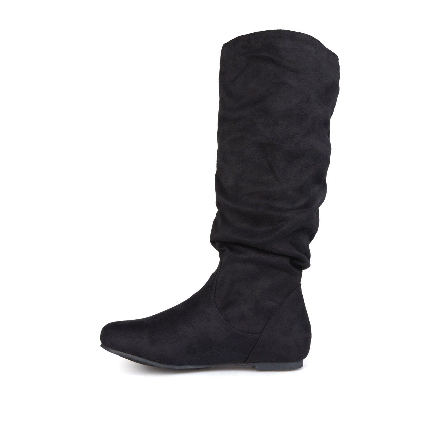Journee Collection REBECCA KNEE HIGH BOOTS IN FAUX SUEDE Grey