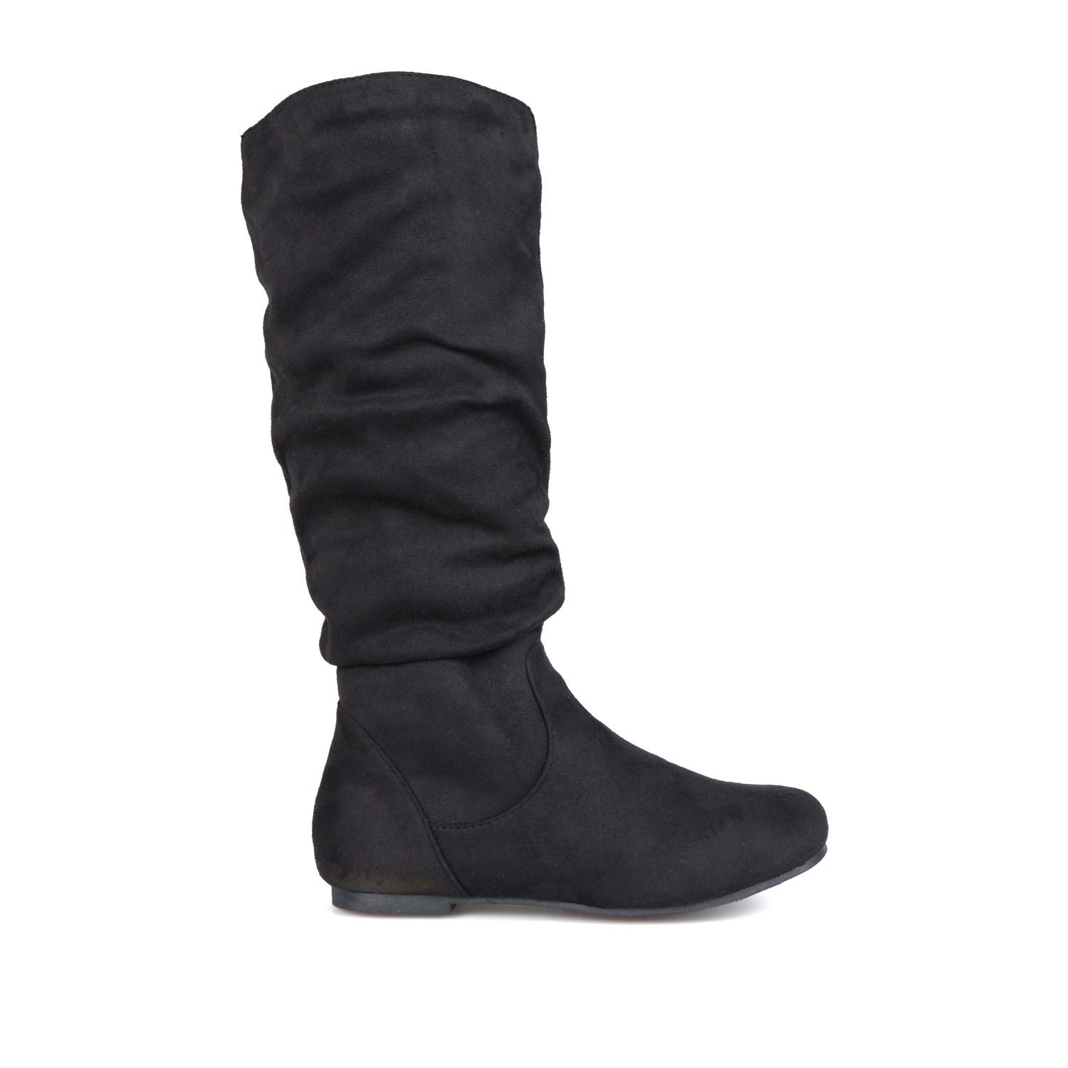 journee collection REBECCA KNEE HIGH BOOTS IN FAUX SUEDE Grey