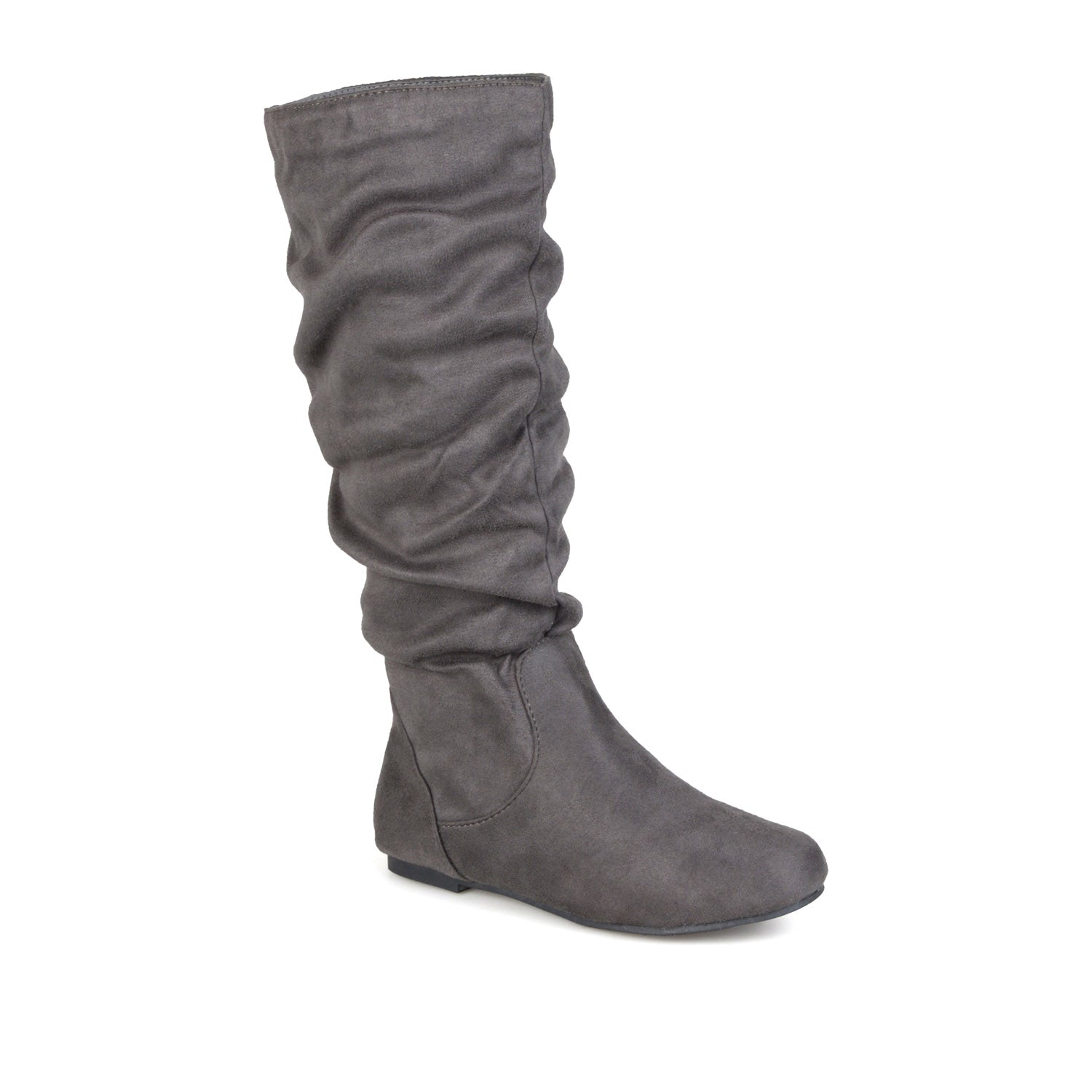 Journee Collection REBECCA KNEE HIGH BOOTS IN WIDE CALF Grey