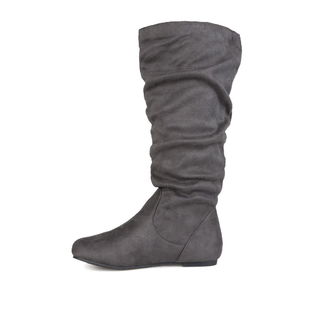 Journee Collection REBECCA KNEE HIGH BOOTS IN WIDE CALF Grey