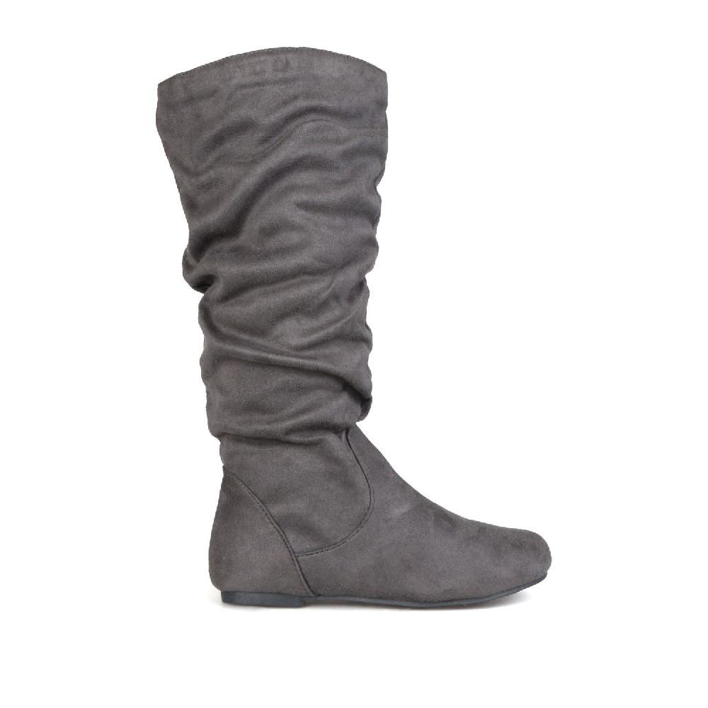 journee collection REBECCA KNEE HIGH BOOTS IN WIDE CALF Grey
