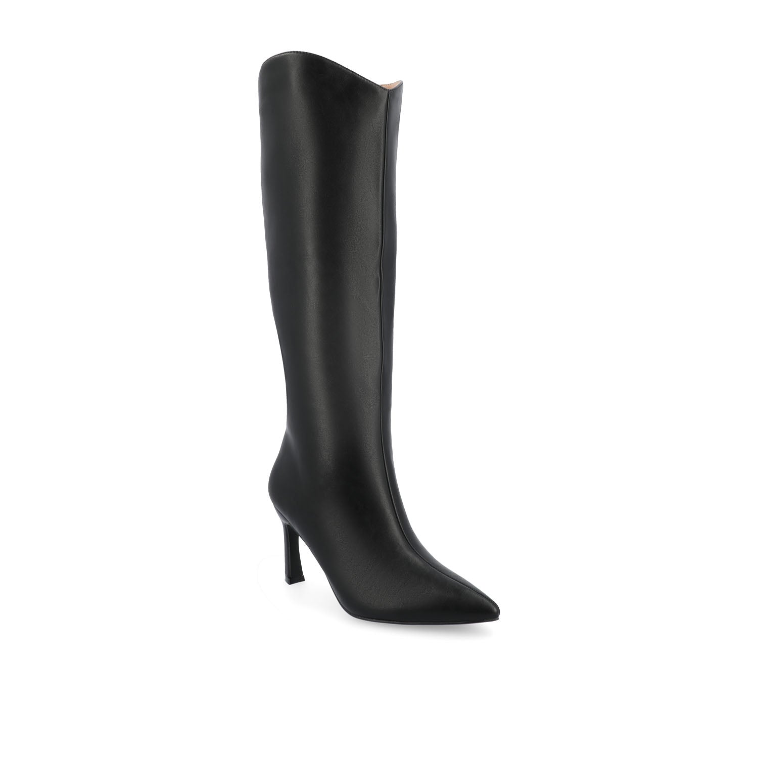 Journee Collection REHELA VEGAN LEATHER KNEE HIGH BOOTS IN WIDE Tan