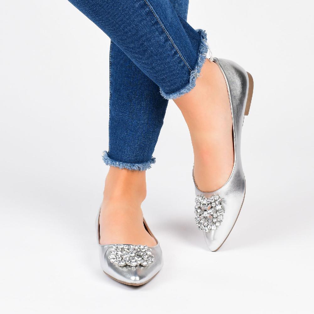 Journee Collection RENZO BALLET FLATS IN VEGAN LEATHER Pink