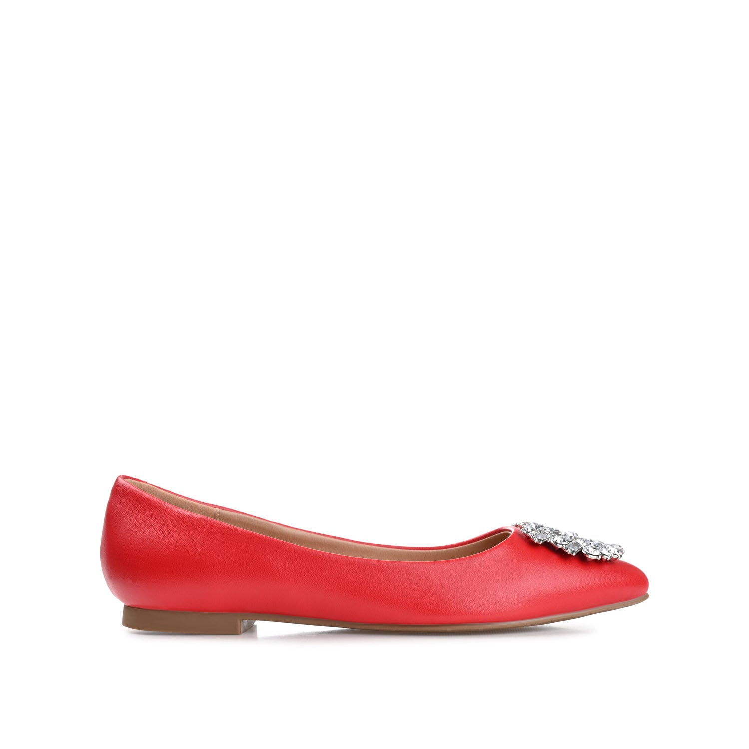 journee collection RENZO BALLET FLATS IN VEGAN LEATHER Pink