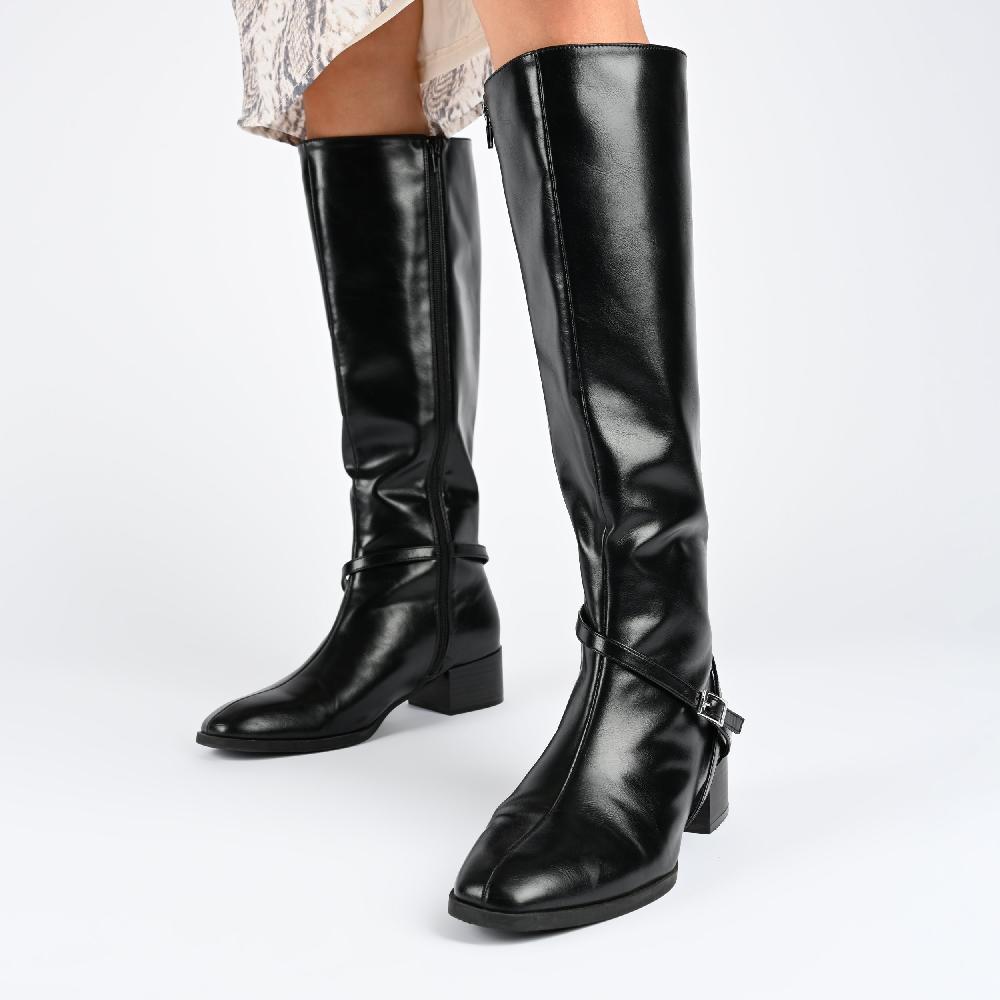 Journee Collection RHIANAH KNEE HIGH BOOTS IN WIDE CALF Tan