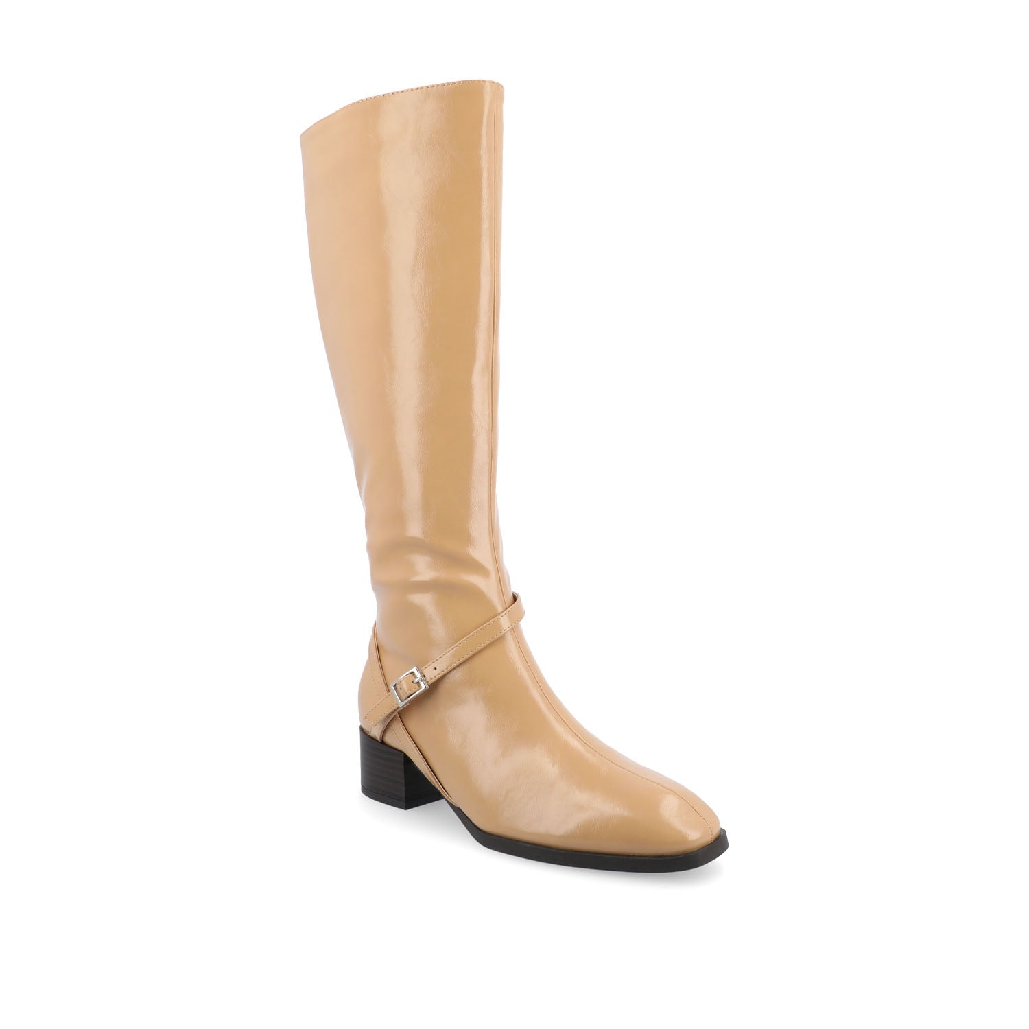 Journee Collection RHIANAH KNEE HIGH BOOTS IN WIDE CALF Tan