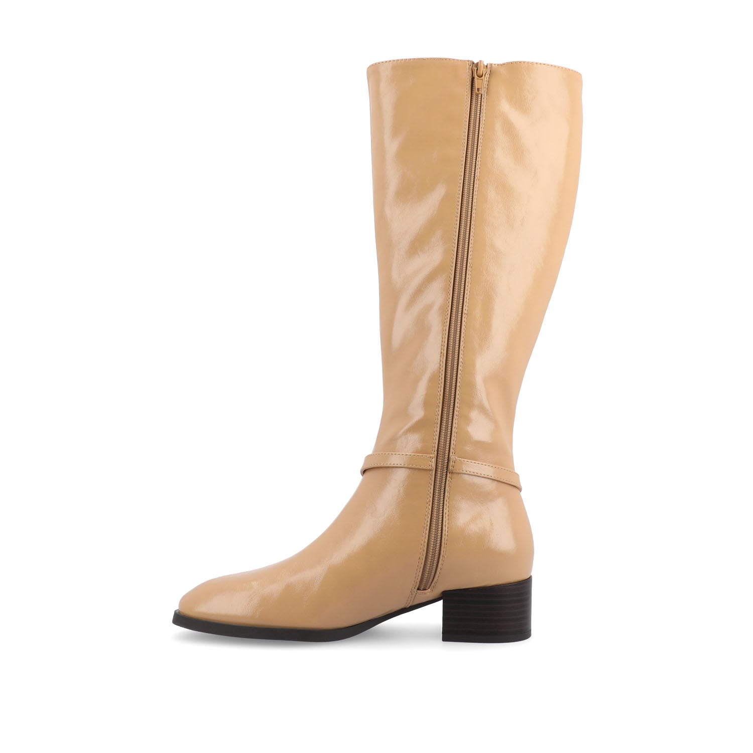 Journee Collection RHIANAH KNEE HIGH BOOTS IN WIDE CALF Tan