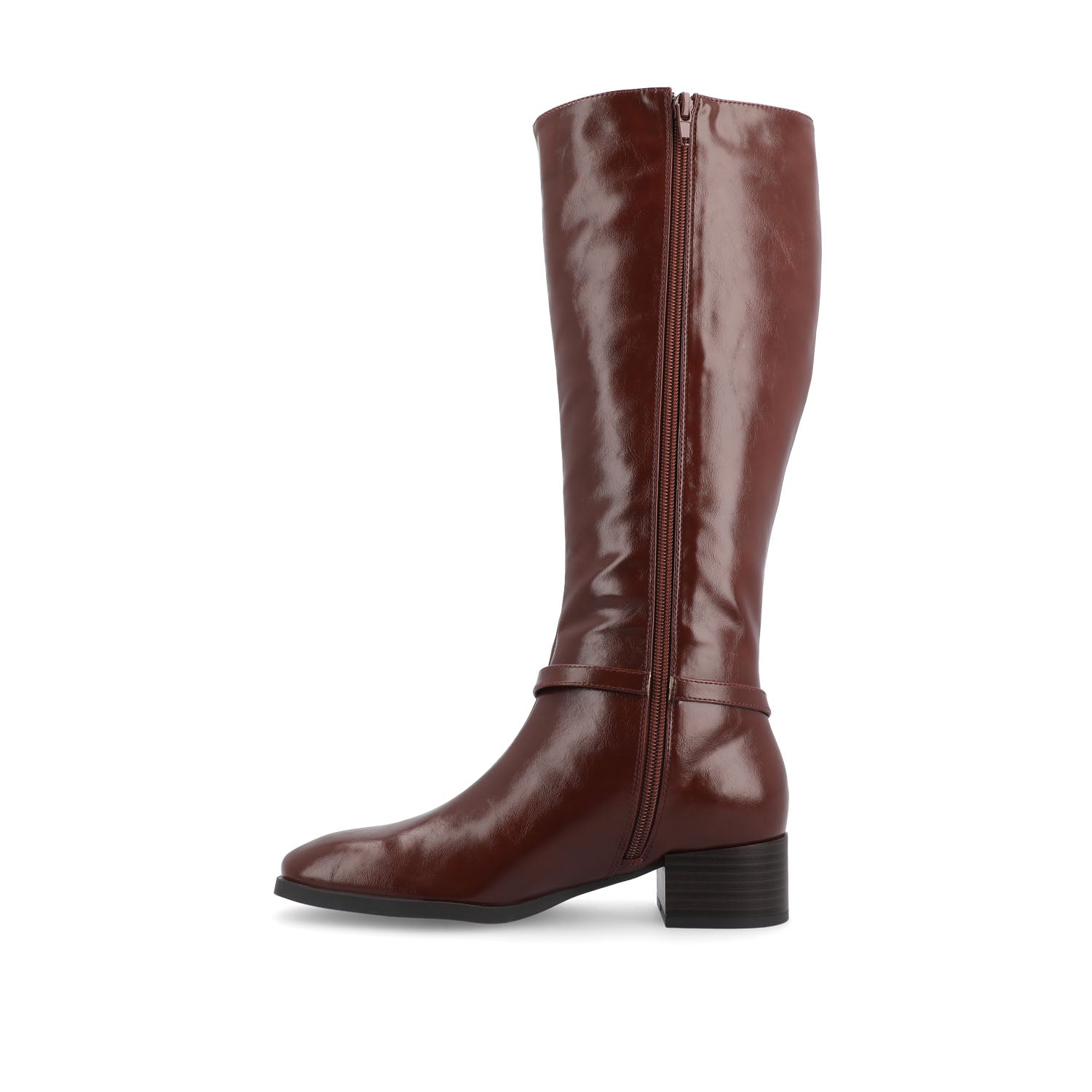 Journee Collection RHIANAH KNEE HIGH BOOTS IN X-WIDE CALF Tan