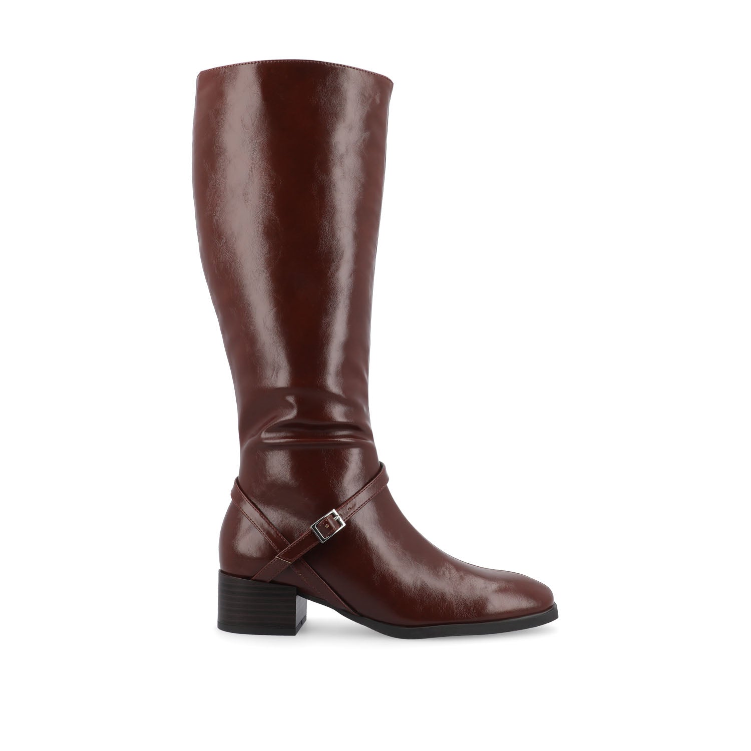 journee collection RHIANAH KNEE HIGH BOOTS IN X-WIDE CALF Tan