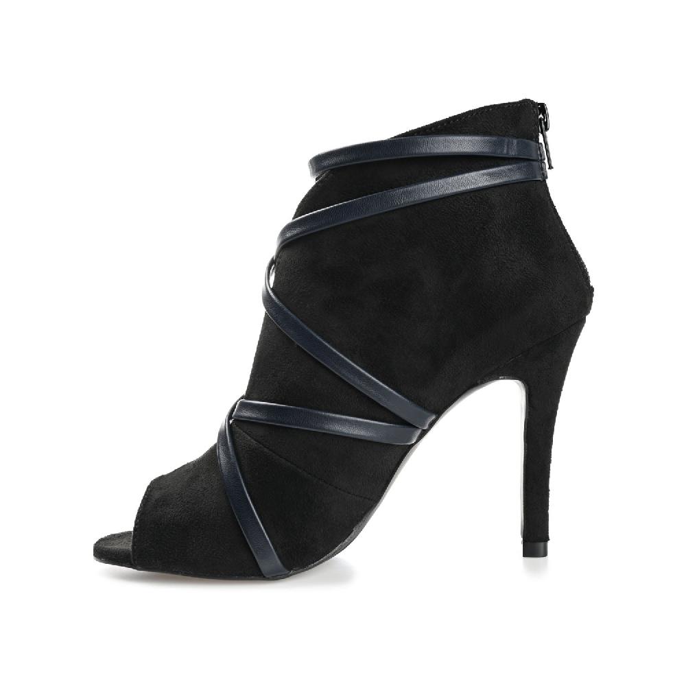 Journee Collection SAMARA STILETTO HEELED BOOTIES IN WIDE Black