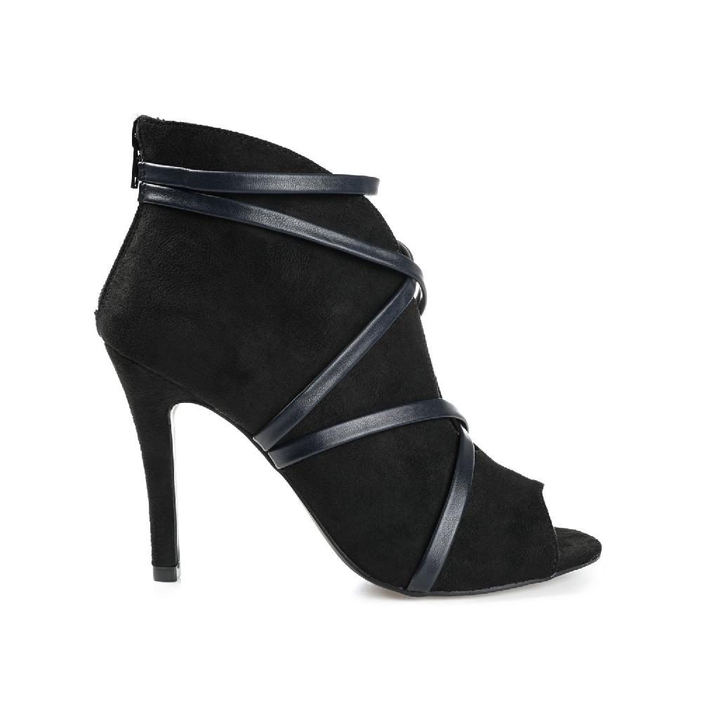 journee collection SAMARA STILETTO HEELED BOOTIES IN WIDE Black