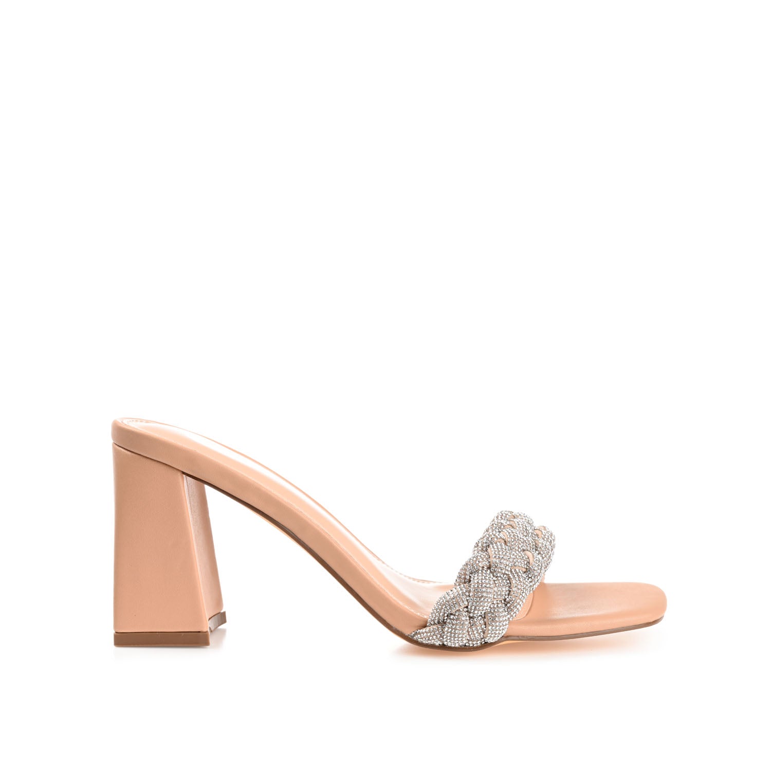 journee collection SASHAA TOE BAND HEELS IN FAUX LEATHER Nude