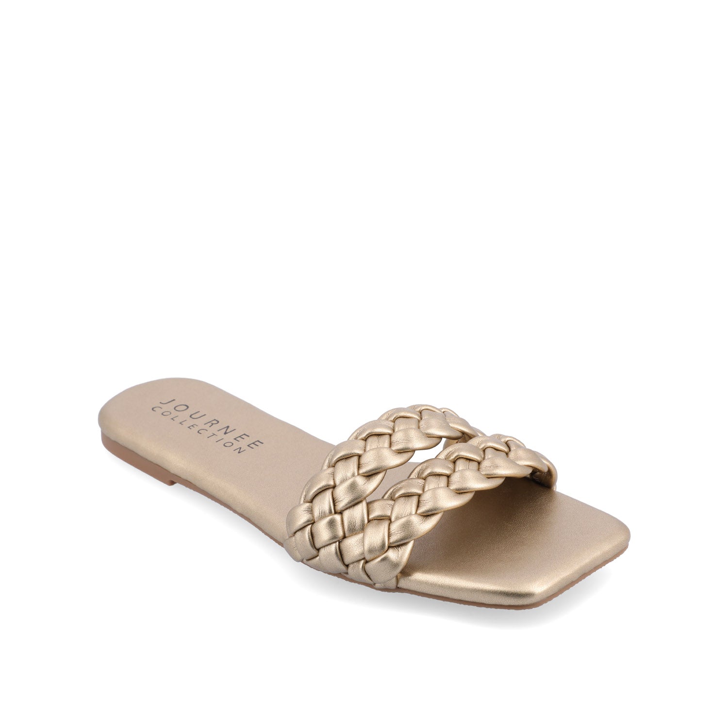 Journee Collection SAWYERR SLIDE SANDALS IN STATEMENT Beige