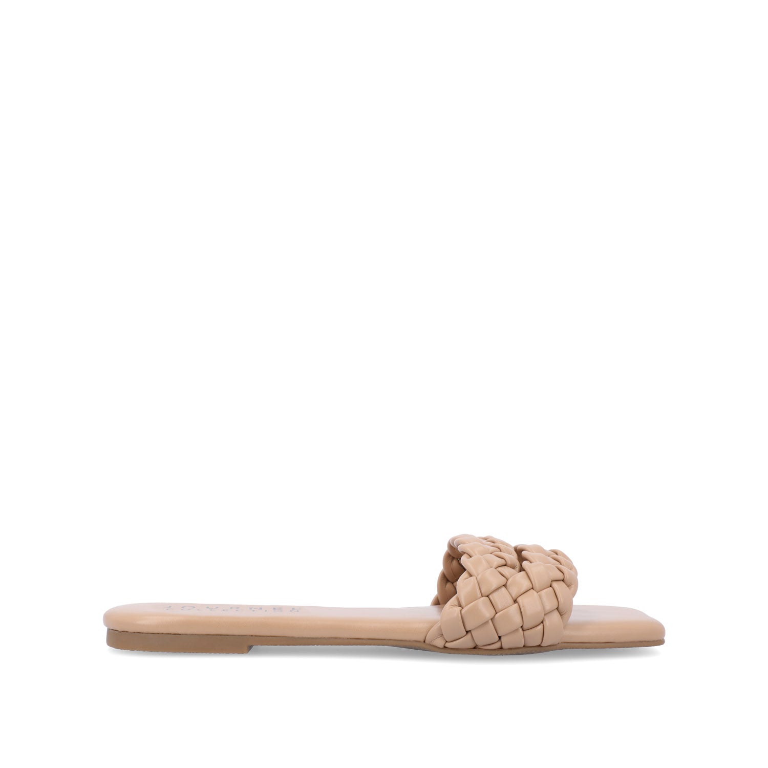 journee collection SAWYERR STATEMENT SLIDE SANDALS IN WIDE Beige