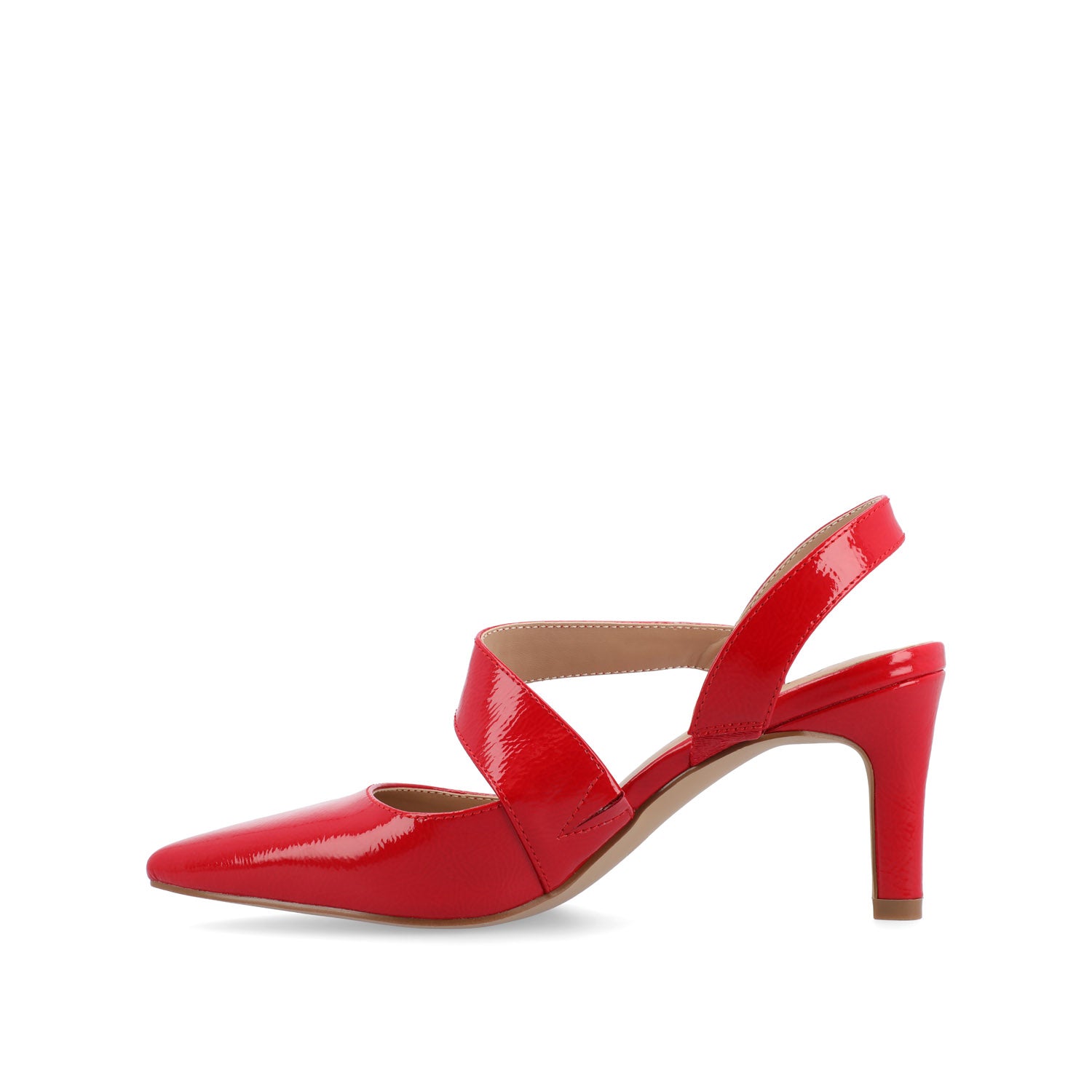 Journee Collection SCARLETT STILETTO HEELS IN PATENT Red