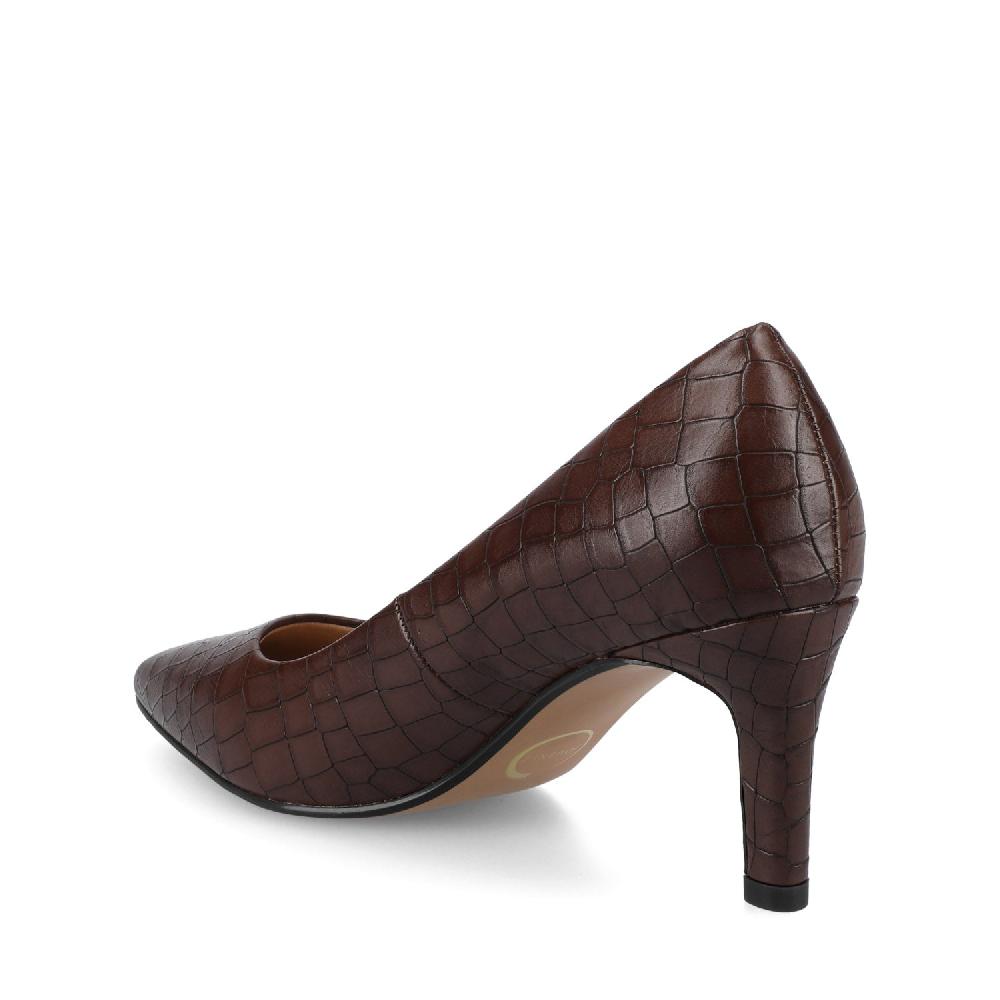 Journee Collection SCYLEE STILETTO PUMP HEELS Brown