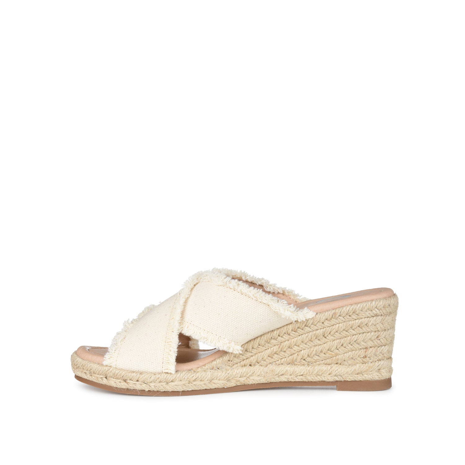 Journee Collection SHANNI ESPADRILLE WEDGE HEELED SANDALS Light Denim