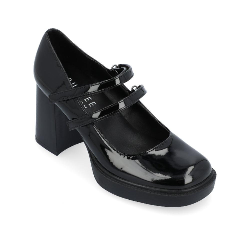 Journee Collection SHASTA MARY JANE PUMP HEELS IN PATENT Brown