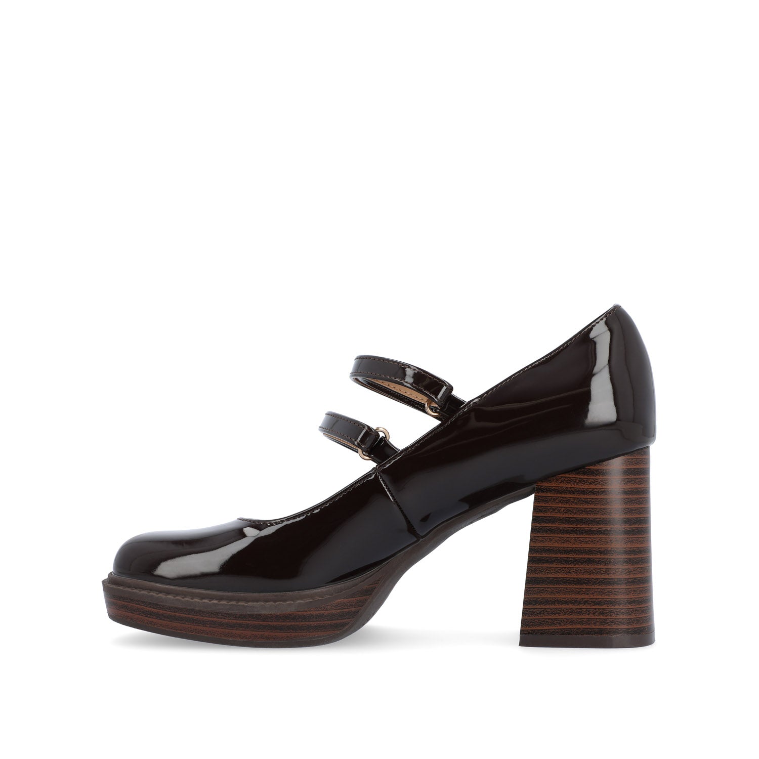 Journee Collection SHASTA MARY JANE PUMP HEELS IN WIDE Nude