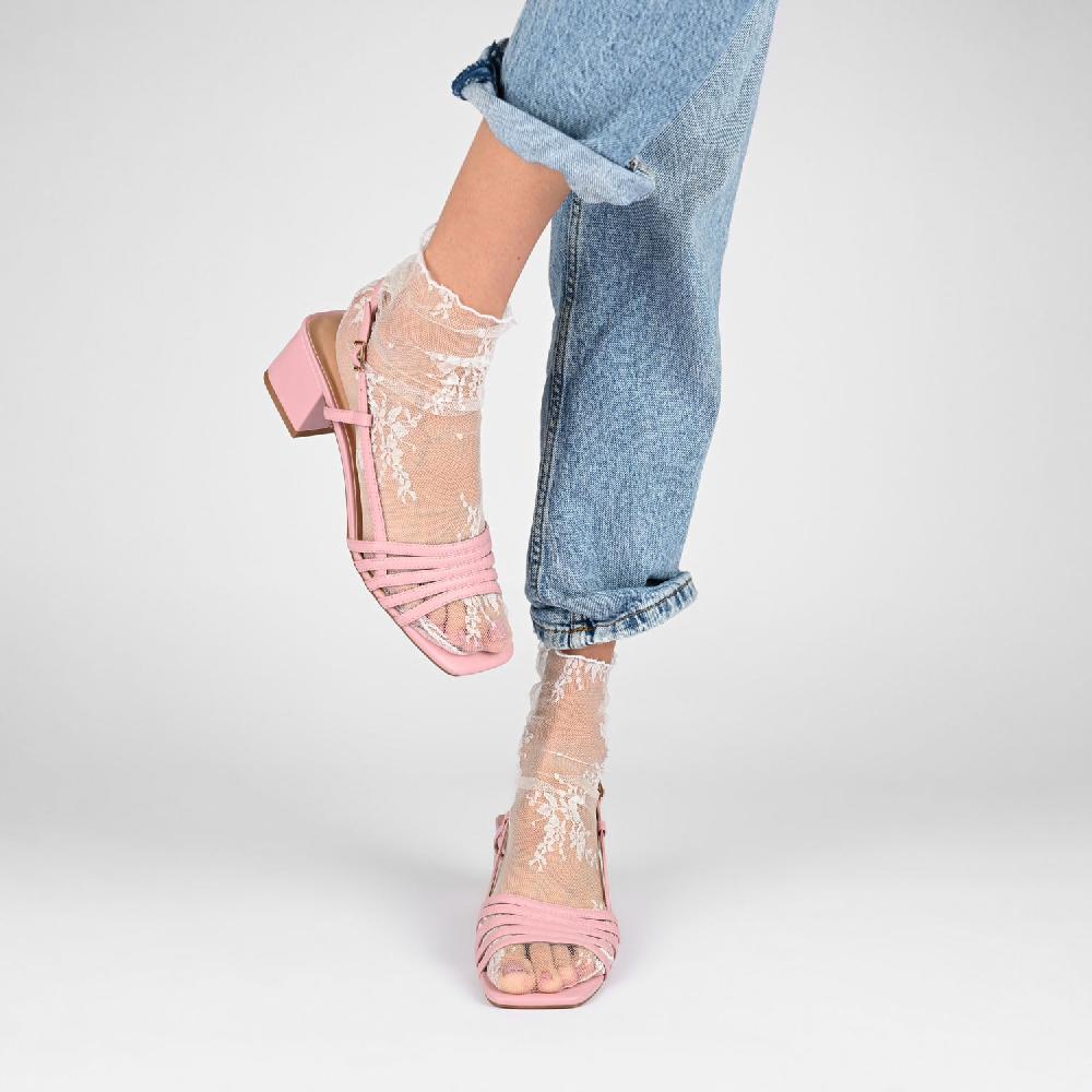 Journee Collection SHAYANA STRAPPY HEELS IN STATEMENT IN WIDE Blue