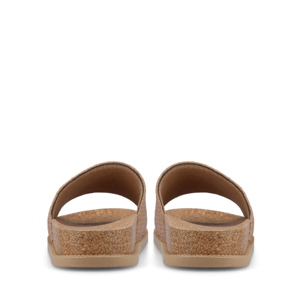 Journee Collection SHEENA SLIP ON BEACH SANDALS Beige