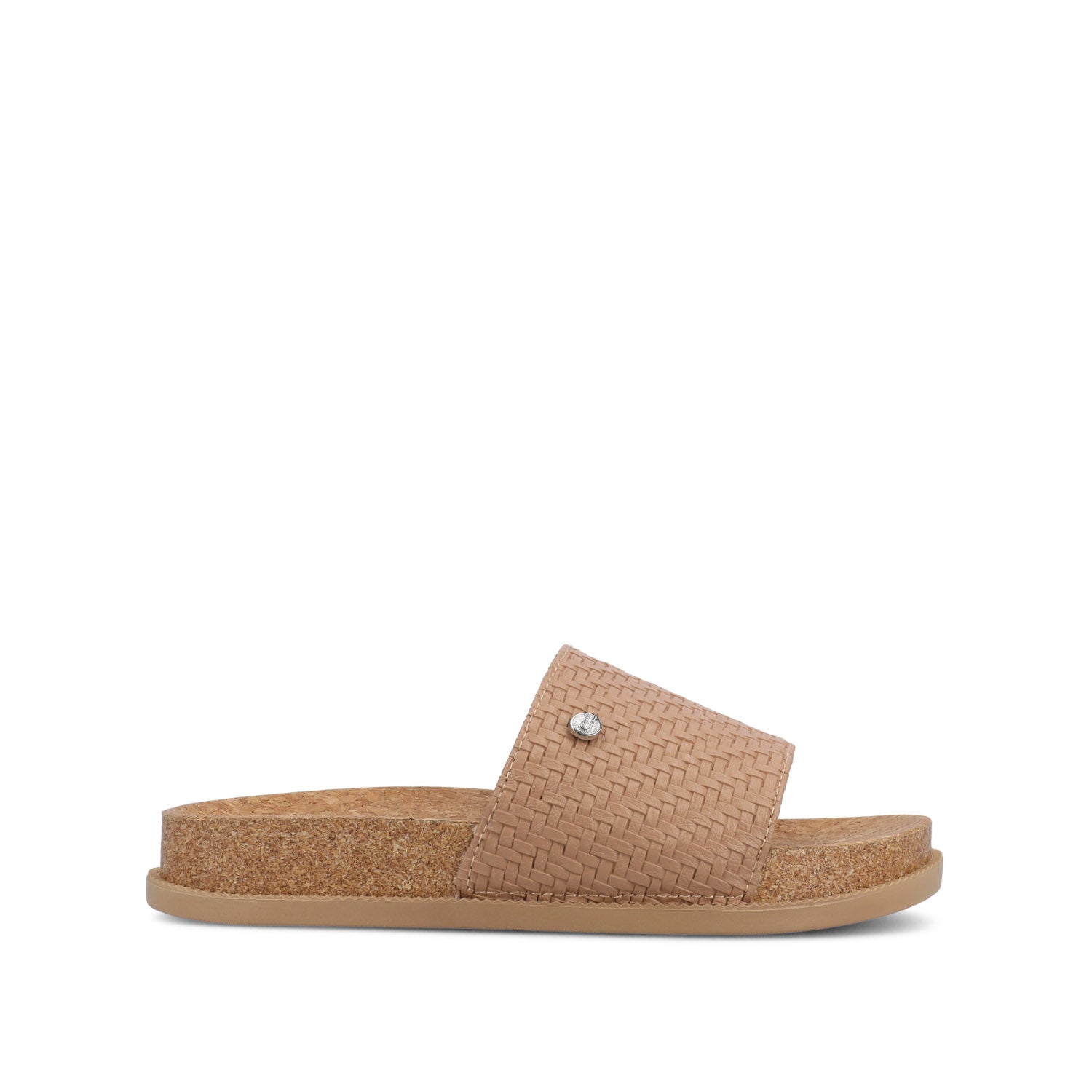 journee collection SHEENA SLIP ON BEACH SANDALS Beige