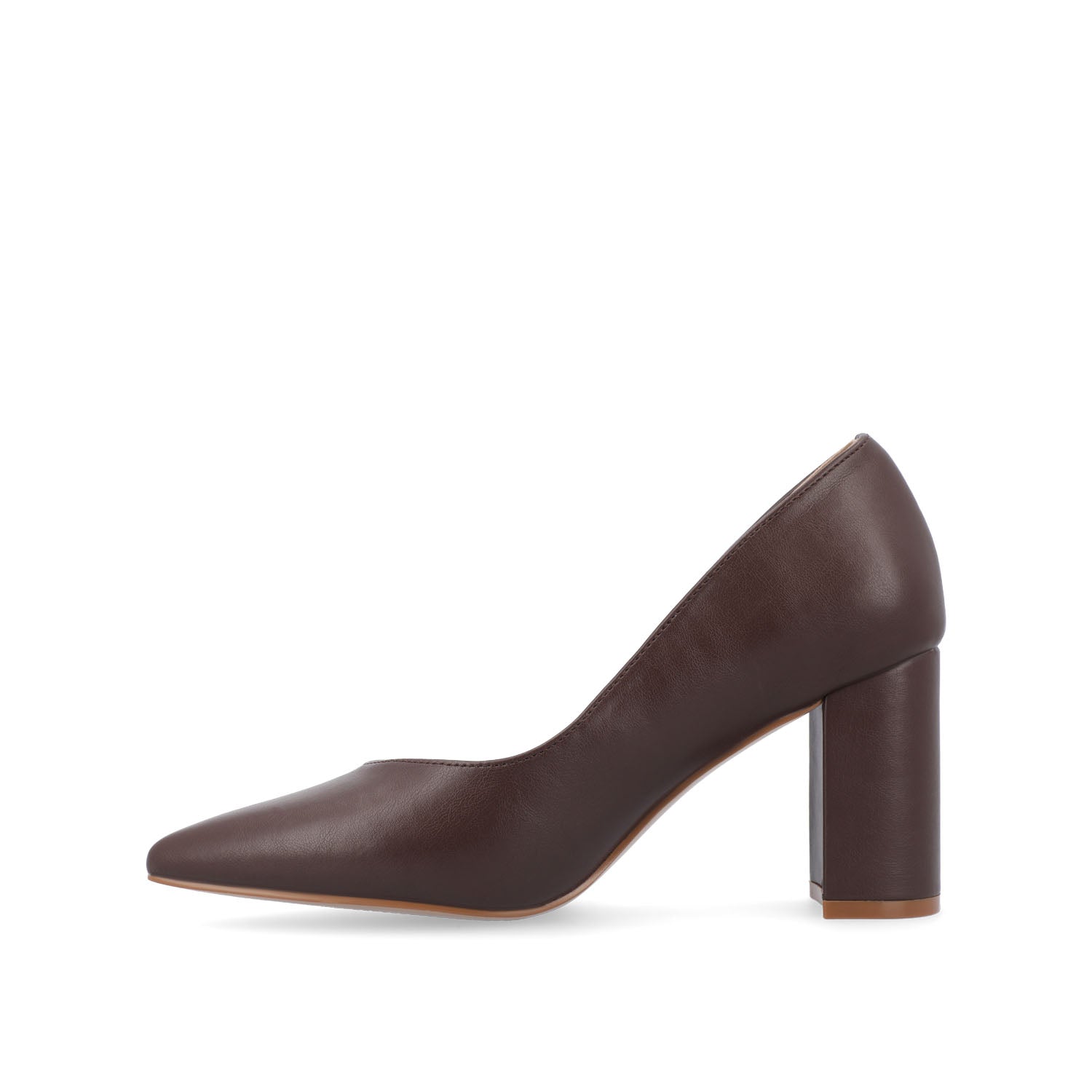 Journee Collection SIMONNE COOL SHADE PUMP HEELS IN NARROW Mahogany
