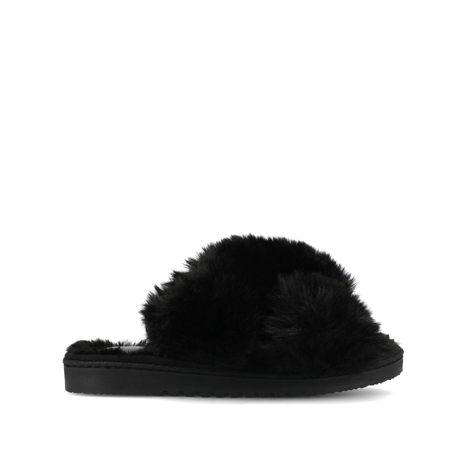 journee collection SKYLAH SLIPPERS IN FAUX FUR Pink Faux Fur