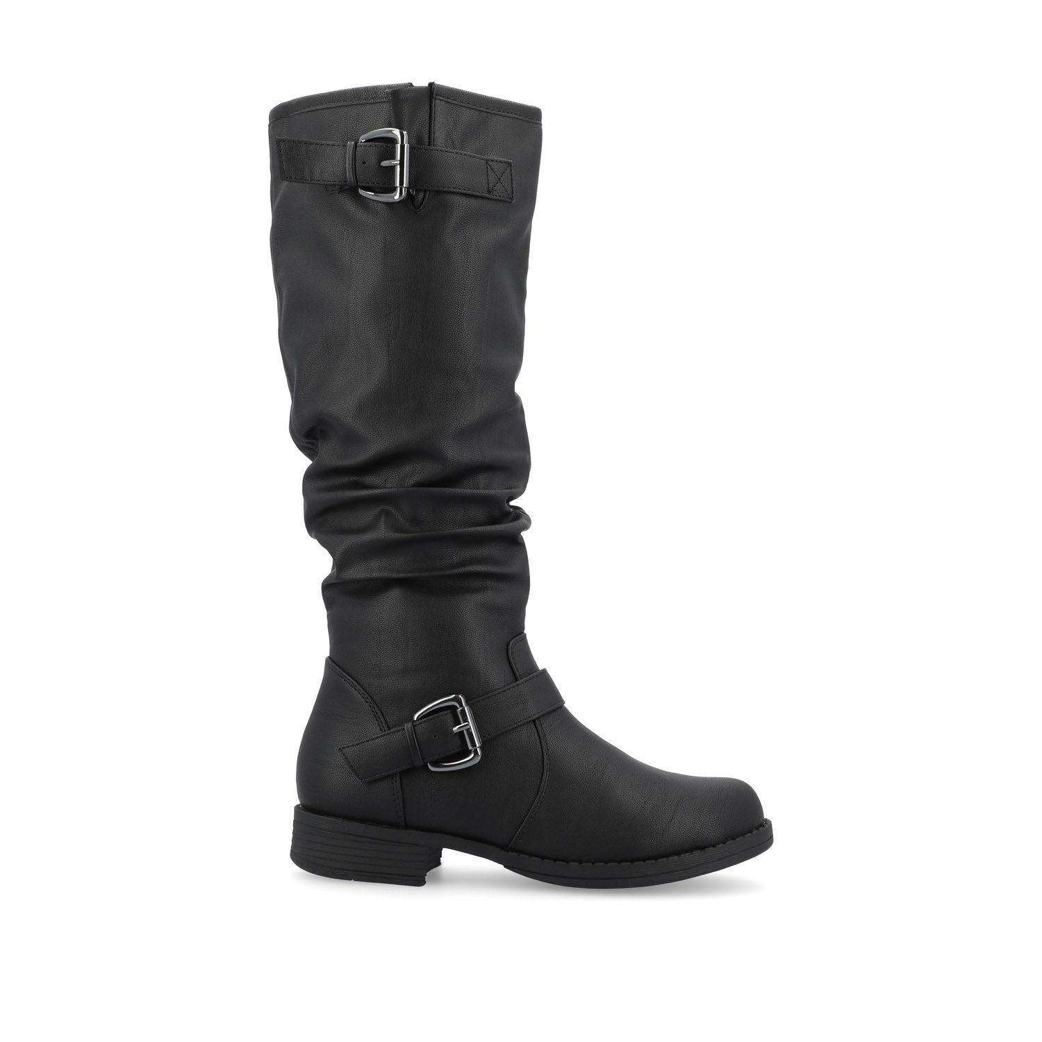 journee collection STORMY RIDING BOOTS IN WIDE CALF Black