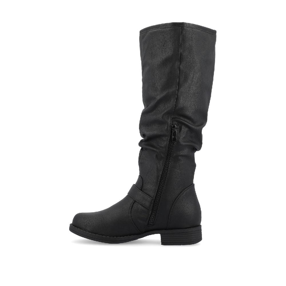 Journee Collection STORMY RIDING BOOTS IN X-WIDE CALF Black