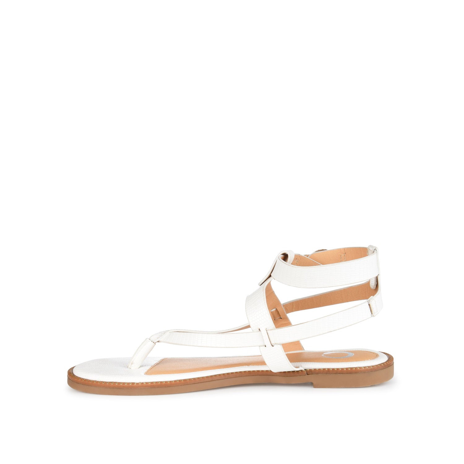 Journee Collection TANGIE MULTI STRAP SANDALS IN FAUX LEATHER Black
