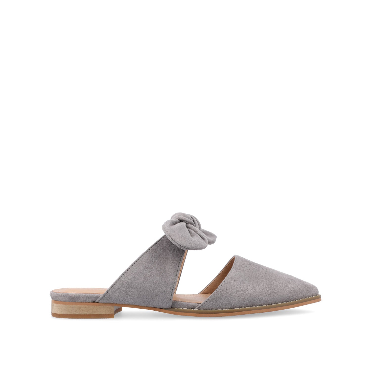 journee collection TELULAH MULE FLATS IN FAUX SUEDE Grey