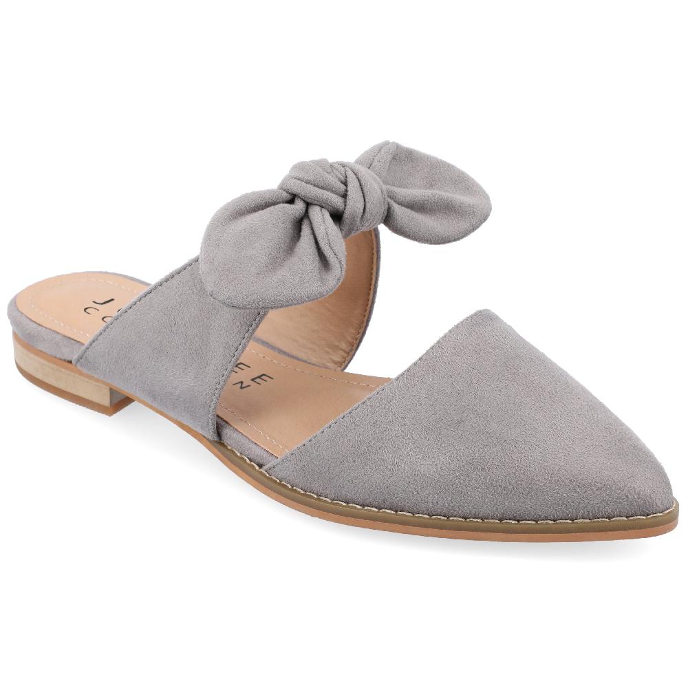 Journee Collection TELULAH MULE FLATS IN NARROW Grey
