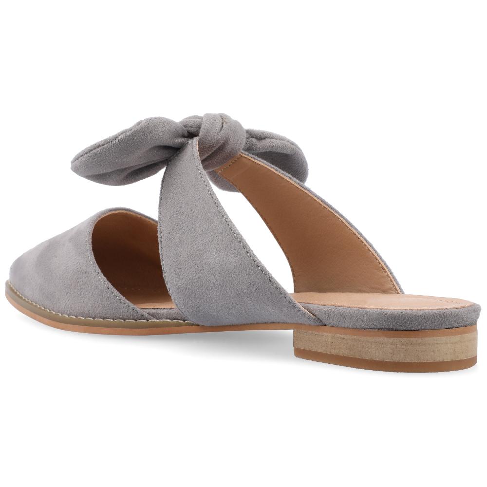 Journee Collection TELULAH MULE FLATS IN NARROW Grey