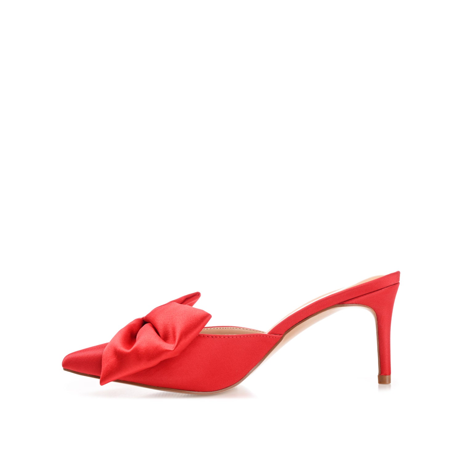 Journee Collection TIARRA STILETTO PUMP HEELS IN WIDE Ivory