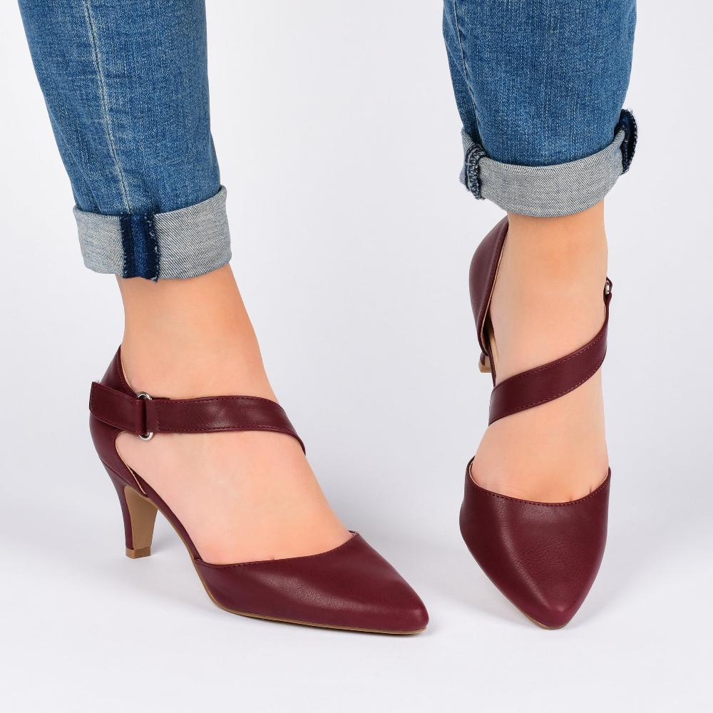 Journee Collection TILLIS D'ORSAY PUMP HEELS IN WIDE Blue