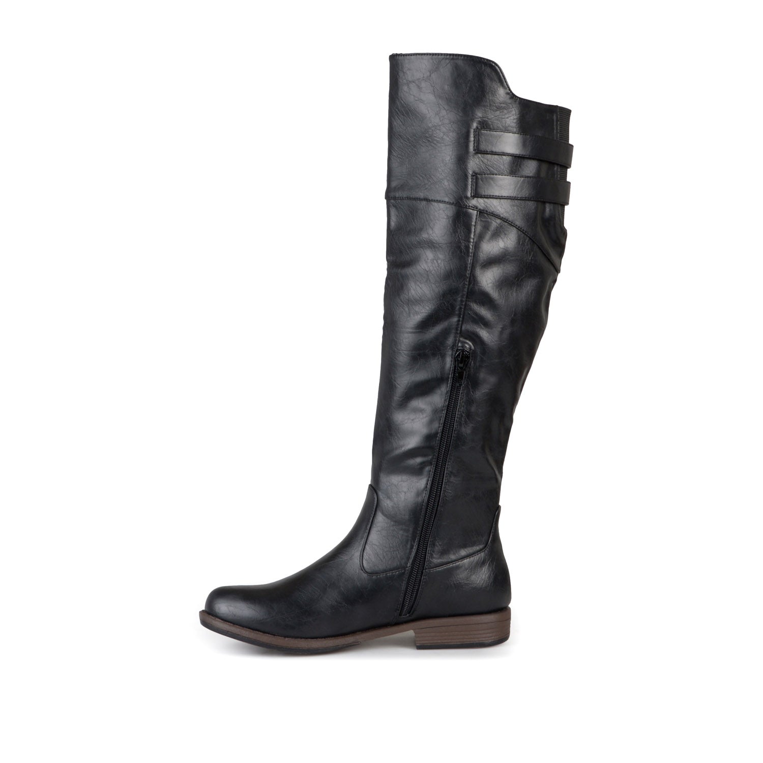 Journee Collection TORI RIDING BOOTS IN VEGAN LEATHER Brown