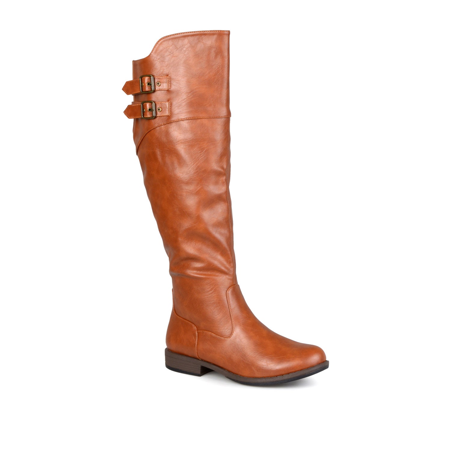 Journee Collection TORI RIDING BOOTS IN WIDE CALF Brown