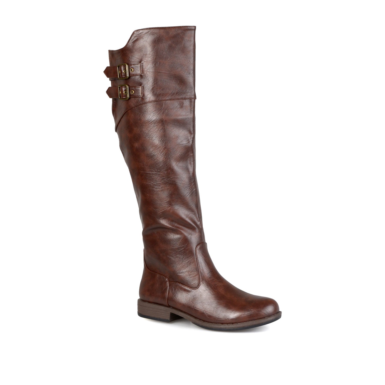 Journee Collection TORI RIDING BOOTS IN X-WIDE CALF Brown