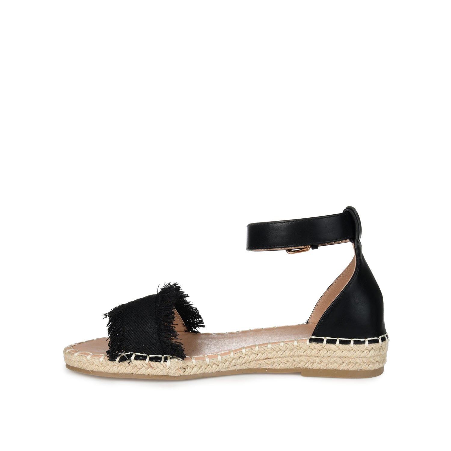 Journee Collection TRISTEEN ESPADRILLE SANDALS IN FABRIC Tan