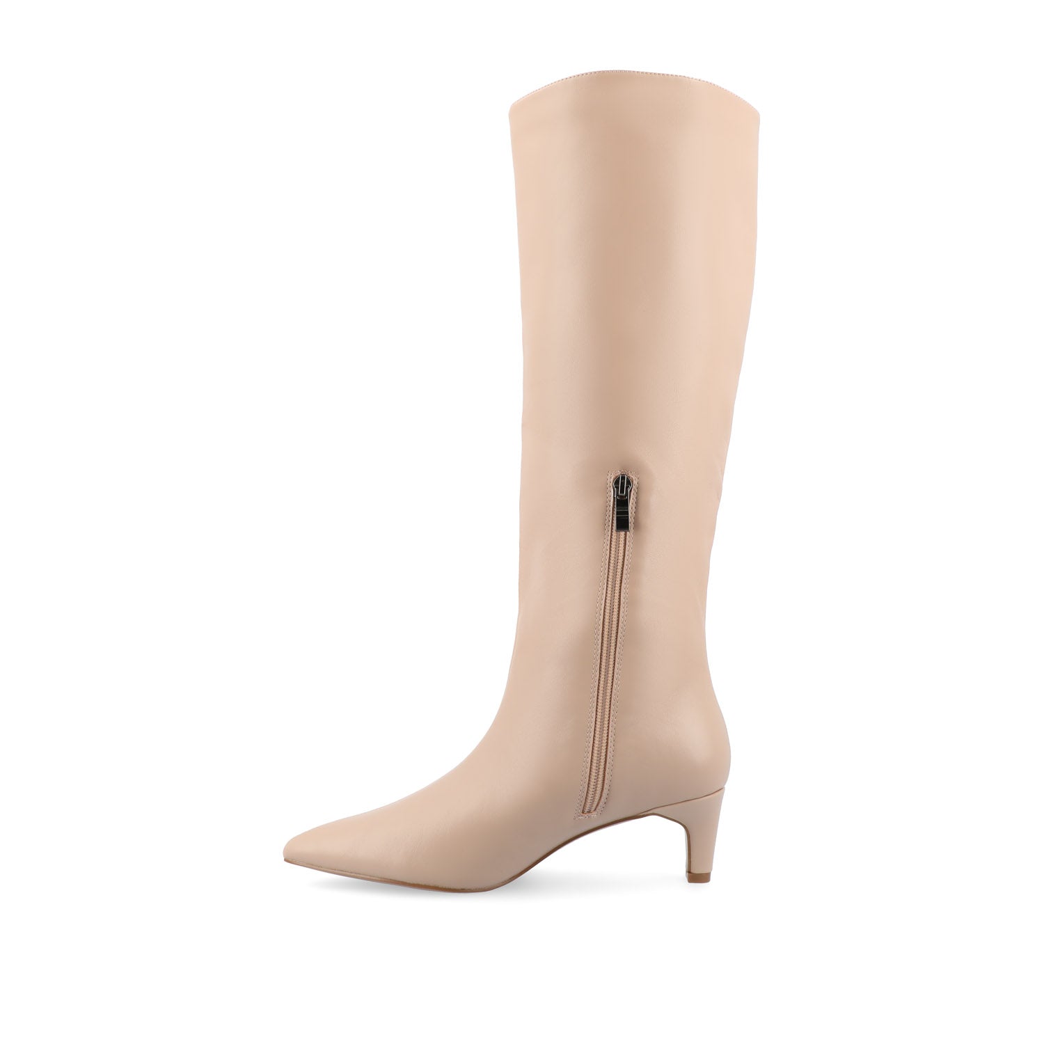Journee Collection TULLIP BOOTS IN WIDE WIDTH & X-WIDE CALF Bone PU